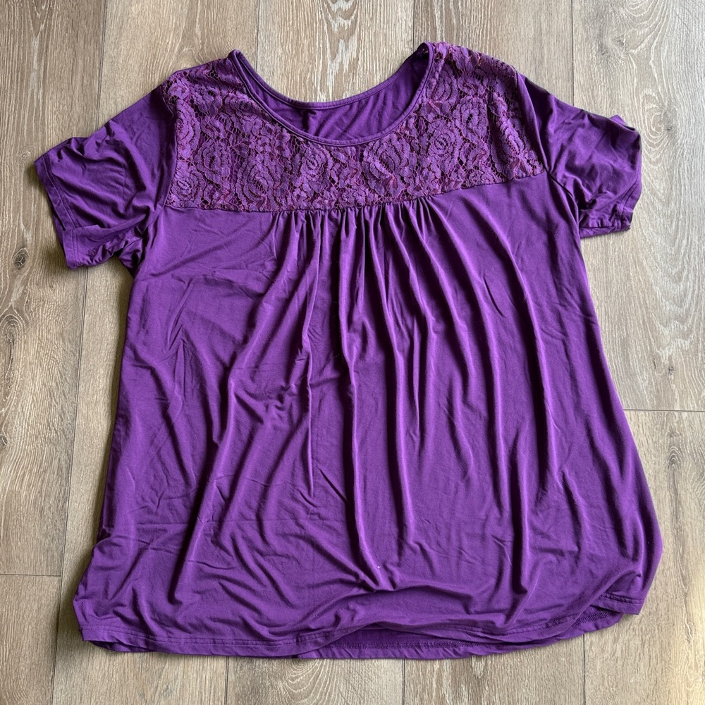 Purple Lace Women's Top